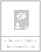 Information Hiding between Clients